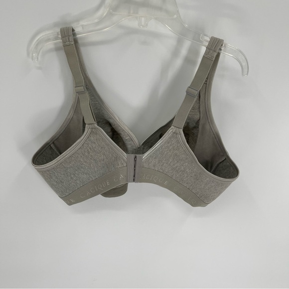 Cacique Cotton Unlined No Wire Bra T-shirt Spell Out Logo size 42C full coverage - Picture 5 of 7